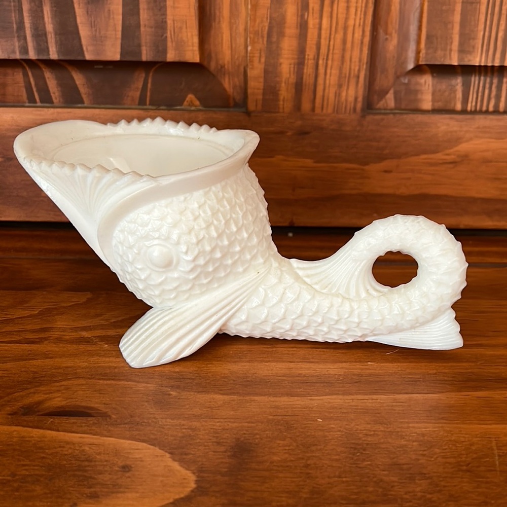 Summit Kemple White Milk Glass Candy Dish WITHOUT Lid